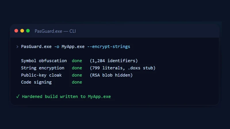 PasGuard: protecting your Delphi-built Windows software against reverse engineering